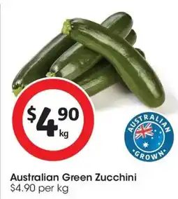Coles Australian Green Zucchini offer
