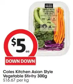 Coles Coles Kitchen Asian Style Vegetable Stir-fry offer