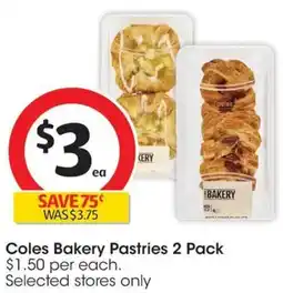 Coles Coles Bakery Pastries offer