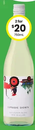 The Bottle O Upside down sauvignon blanc new zealand offer