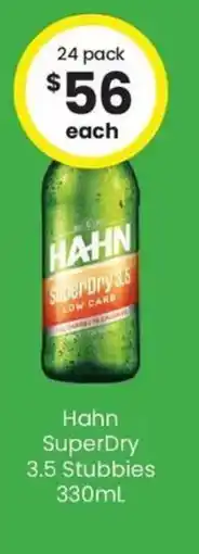 The Bottle O Hahn SuperDry 3.5 Stubbies offer