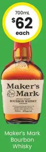 The Bottle O Maker's Mark Bourbon Whisky offer