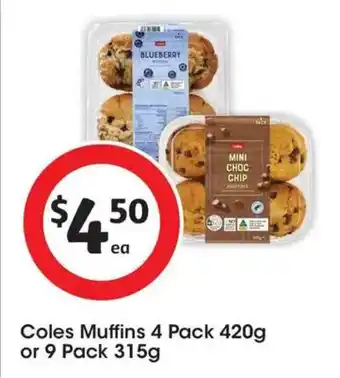 Coles Coles Muffins offer