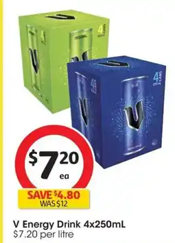 Coles V Energy Drink offer
