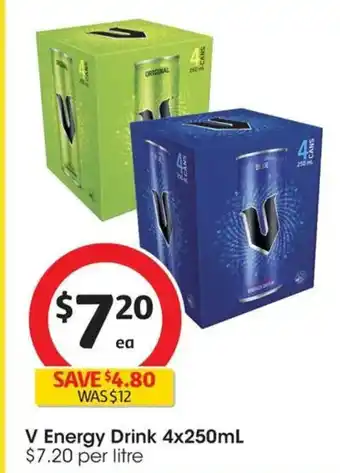 Coles V Energy Drink offer