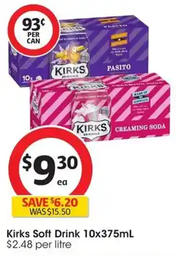 Coles Kirks Soft Drink offer