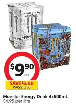 Coles Monster Energy Drink offer