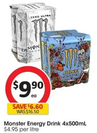 Coles Monster Energy Drink offer