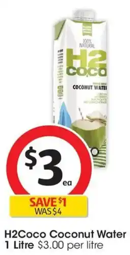 Coles H2Coco Coconut Water offer