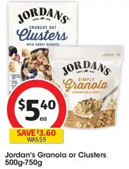 Coles Jordan's Granola or Clusters offer