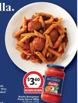 Coles Barilla Bolognese Pasta Sauce offer