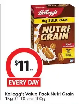 Coles Kellogg's Value Pack Nutri Grain offer