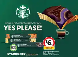 Coles Starbucks by Nespresso Coffee Capsules offer