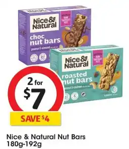 Coles Nice & Natural Nut Bars offer