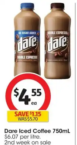 Coles Dare Iced Coffee offer