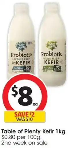 Coles Table of Plenty Kefir offer