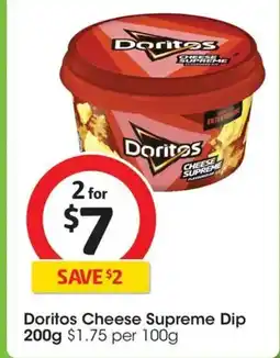 Coles Doritos Cheese Supreme Dip offer