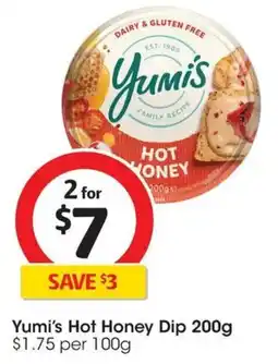 Coles Yumi's Hot Honey Dip offer