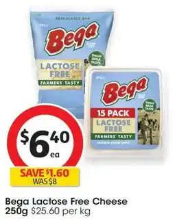 Coles Bega Lactose Free Cheese offer