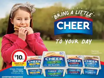 Coles Cheer Cheese Slices offer