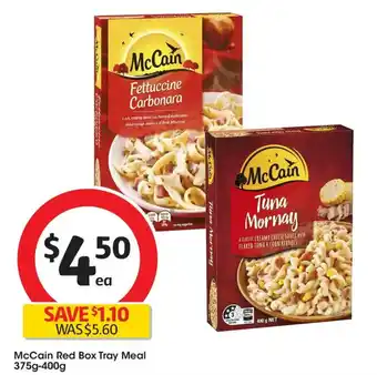 Coles McCain Red Box Tray Meal offer