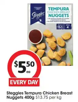 Coles Steggles Tempura Chicken Breast Nuggets offer