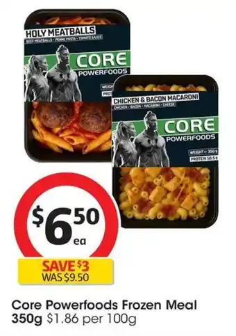 Coles Core Powerfoods Frozen Meal offer