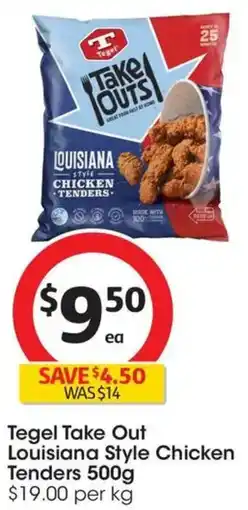 Coles Tegel Take Out Louisiana Style Chicken Tenders offer