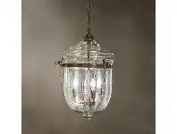 LivingStyles Bell Jar Leaf Cut Glass Pendant Light, Medium offer