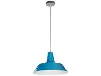 LivingStyles Divo Industrial Steel Pendant Light, Blue offer