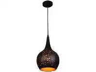 LivingStyles Celeste Etched Metal Pendant Light, Bell offer