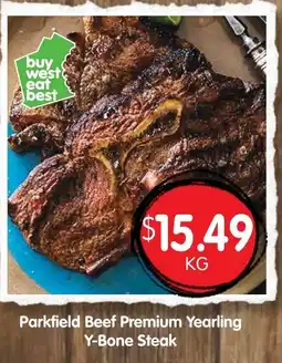 Spudshed Parkfield Beef Premium Yearling Y-Bone Steak offer