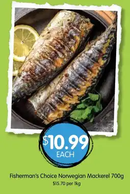 Spudshed Fisherman's Choice Norwegian Mackerel offer