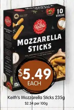 Spudshed Keith's Mozzarella Sticks offer