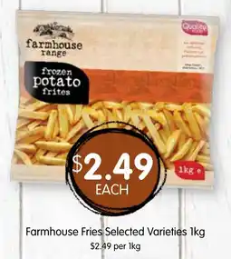 Spudshed Farmhouse frozen potato frites offer