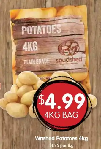 Spudshed Washed Potatoes 4kg offer
