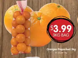 Spudshed Oranges Prepacked offer