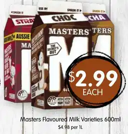 Spudshed Masters Flavoured Milk Varieties offer