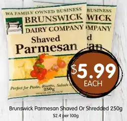 Spudshed Brunswick Parmesan Shaved offer