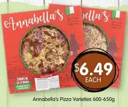 Spudshed Annabella's Pizza Varieties offer