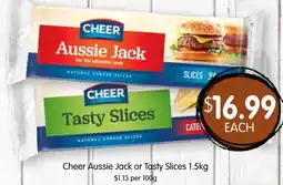 Spudshed Cheer Aussie Jack or Tasty Slices offer