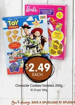 Spudshed Character Cookies Varieties offer