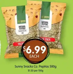 Spudshed Sunny Snacks Co. Pepitas offer