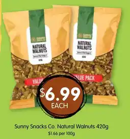 Spudshed Sunny Snacks Co. Natural Walnuts offer