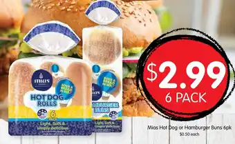 Spudshed Mias Hot Dog or Hamburger Buns offer
