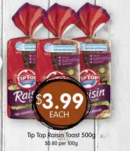 Spudshed Tip Top Raisin Toast offer