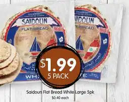 Spudshed Saidoun Flat Bread White offer