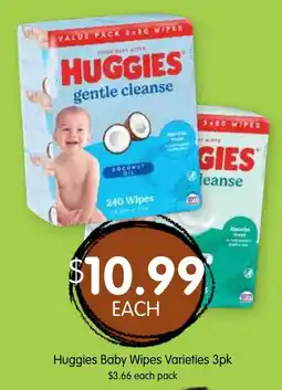 Spudshed Huggies Baby Wipes Varieties offer