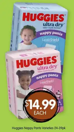 Spudshed Huggies Nappy Pants Varieties offer