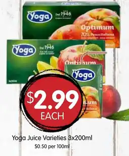 Spudshed Yoga Juice Varieties offer